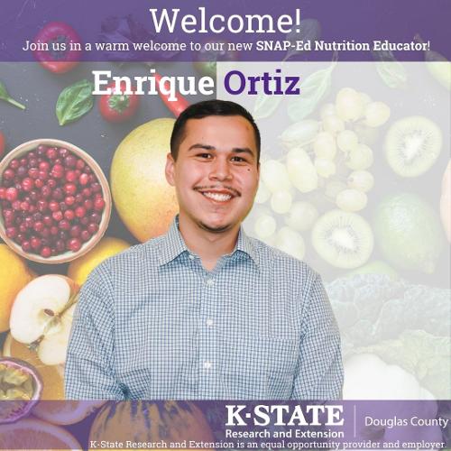 Enrique graduated from the University of Kansas with a degree in Community Health and a Minor in Sociology. Throughout his studies in college, an internship at Just Food, and as the Douglas County Gleaning Coordinator with After the Harvest, Enrique has gained a strong passion for nutrition, helping others who struggle financially, and reducing barriers that prevent people from having healthy lives.