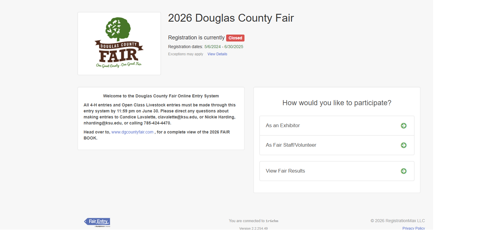 4-H Online home page