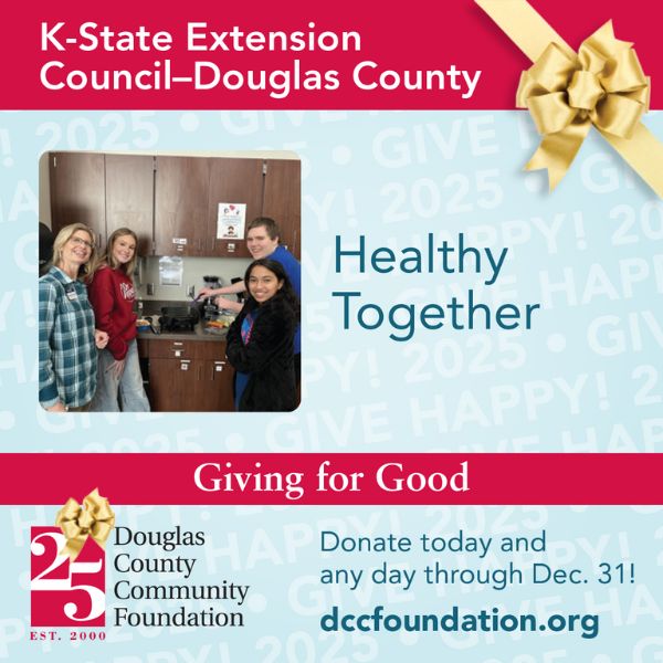 K-State Extension Council - Douglas County Healthy Together Giving For Good Donation request promo
