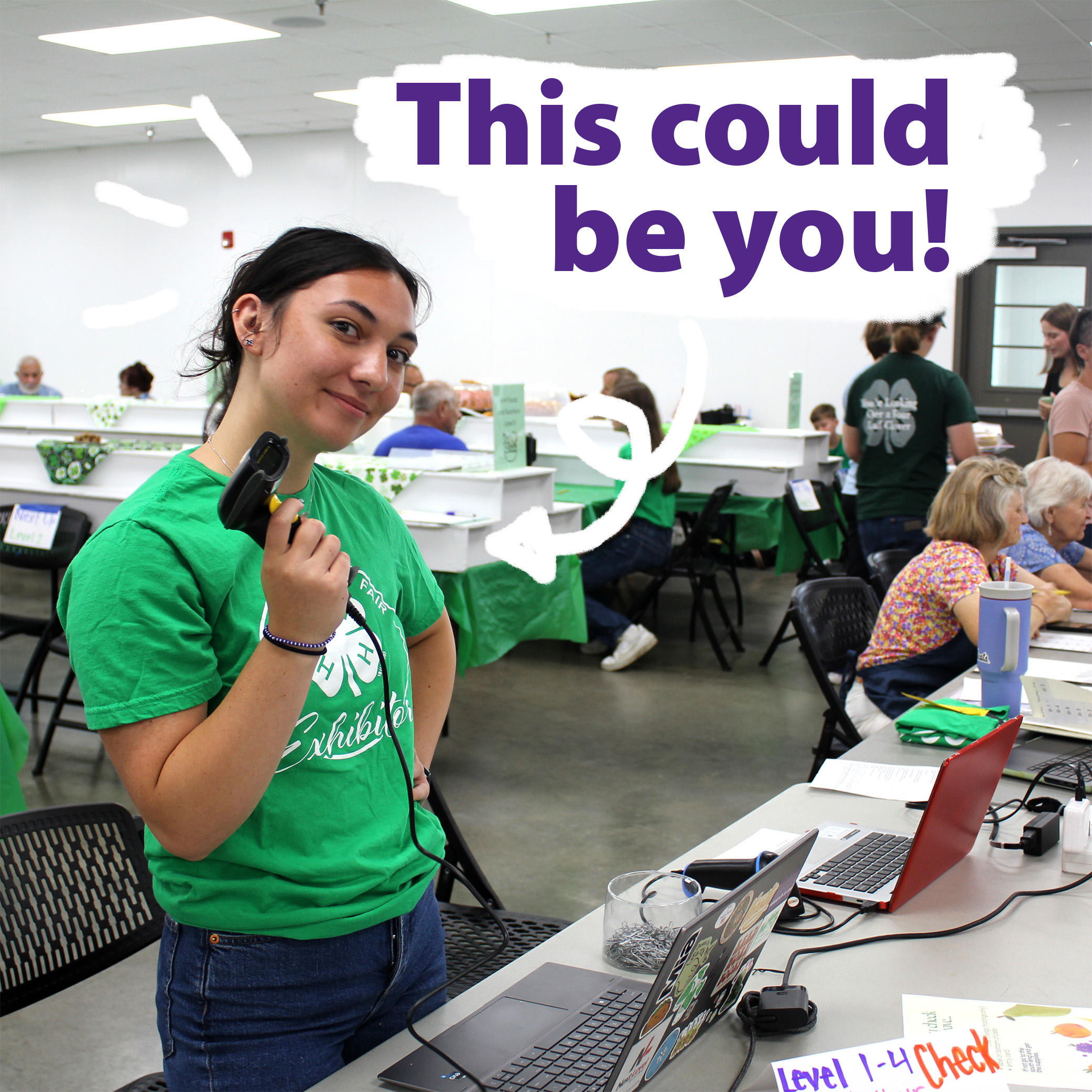 4-H summer enagement intern with text "this could be you"