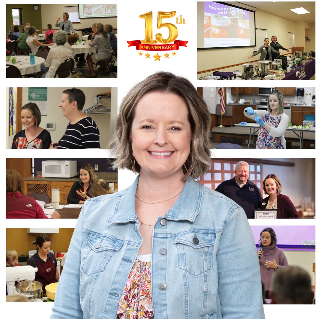 collage of kaitlyn peine over the last 15 years 