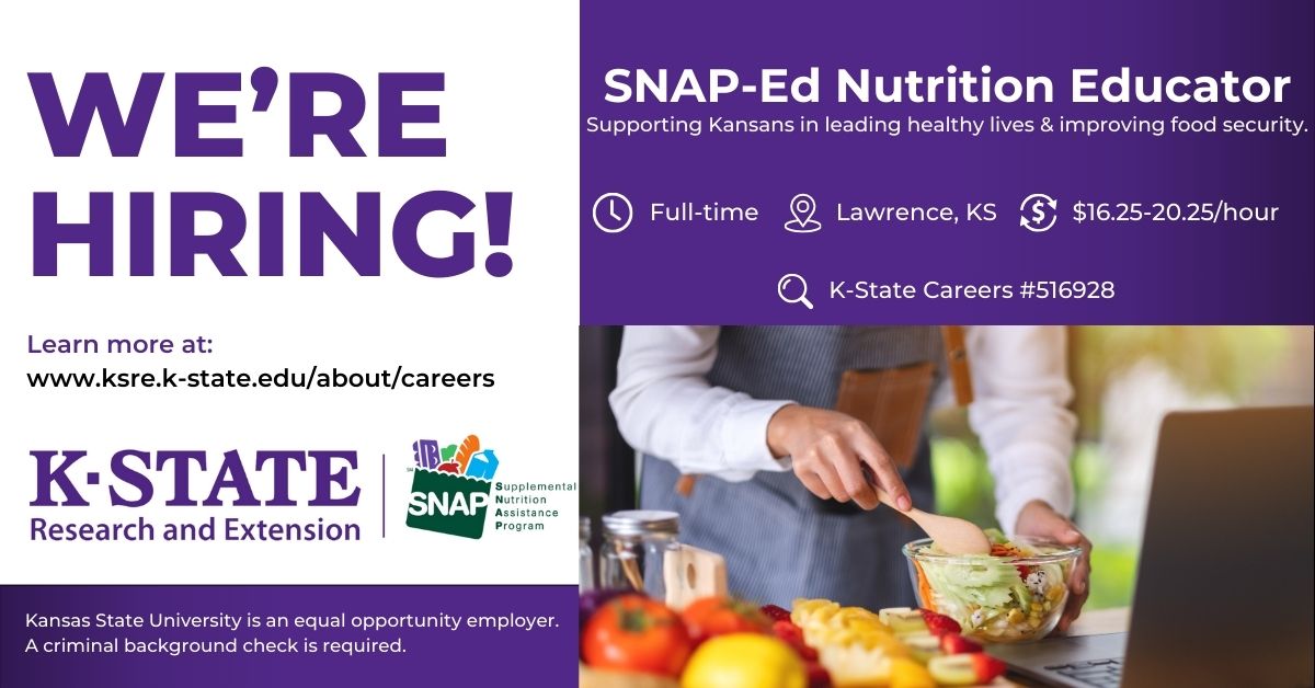 snap-ed nutrition educator job position announcement