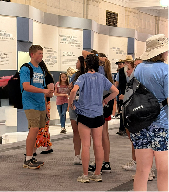 CWF group at a musuem.