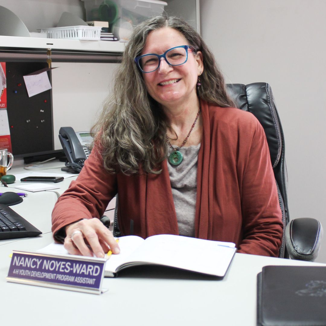 Nancy Noyes-Ward in her office. 