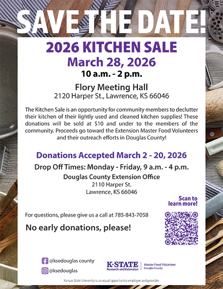 Kitchen Sale flyer, all info in article.