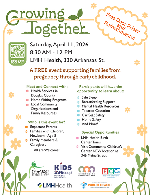 Growing together flyer, all info in body.