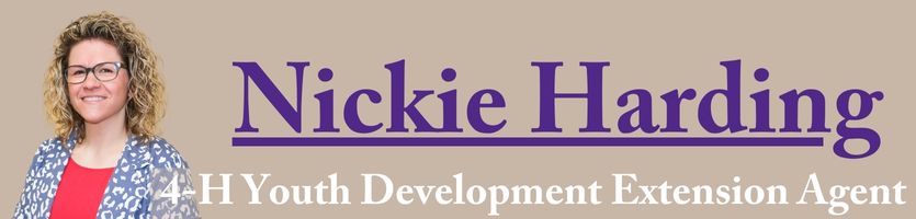 Nickie Harding 4-H Youth Development County Extension Agent 785-843-7058 ext. 103